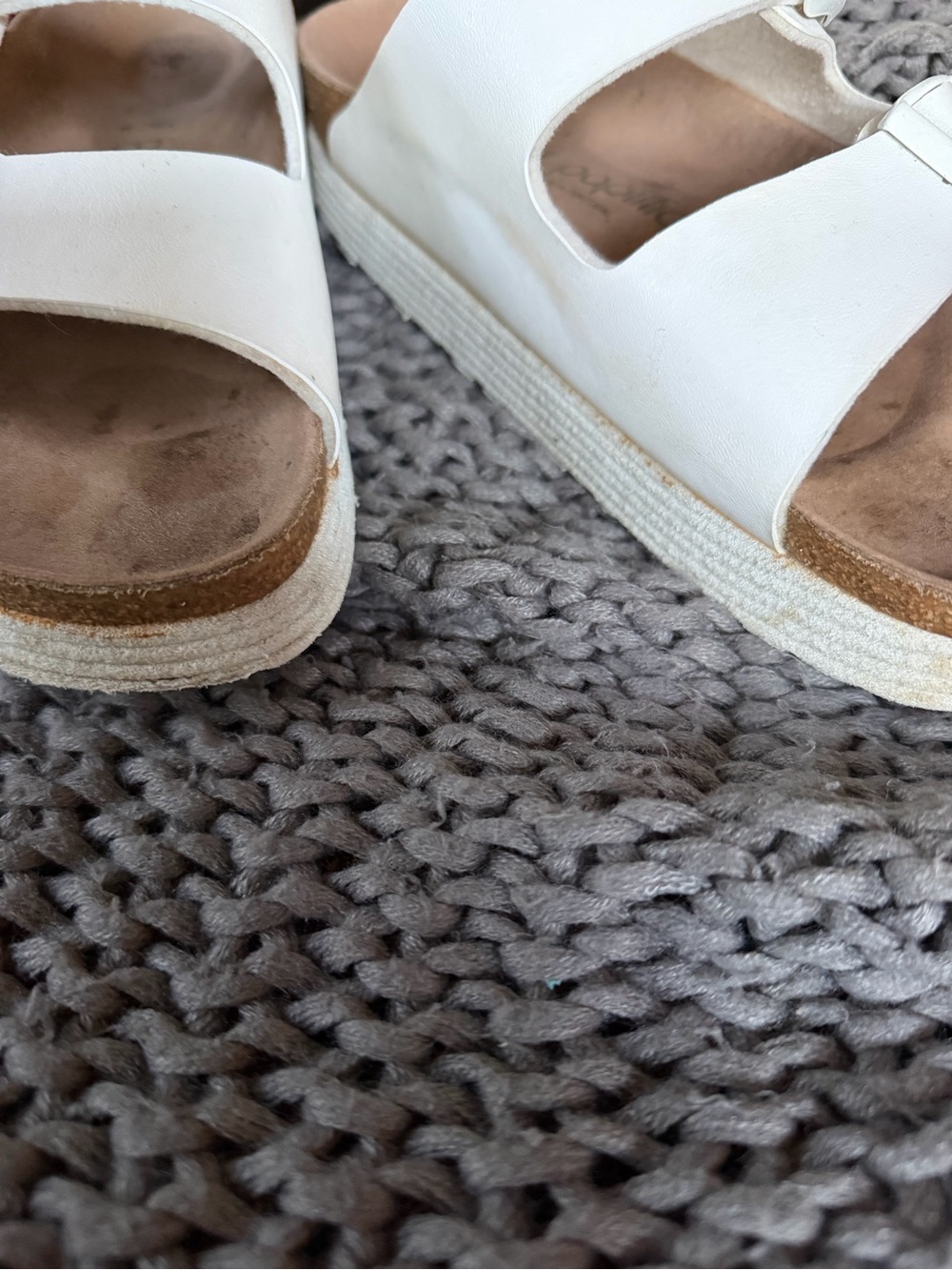Birkenstock Arizona Flex Platform Birko-Flor Papillio, White, Size 39/8 - Picture 8 of 10
